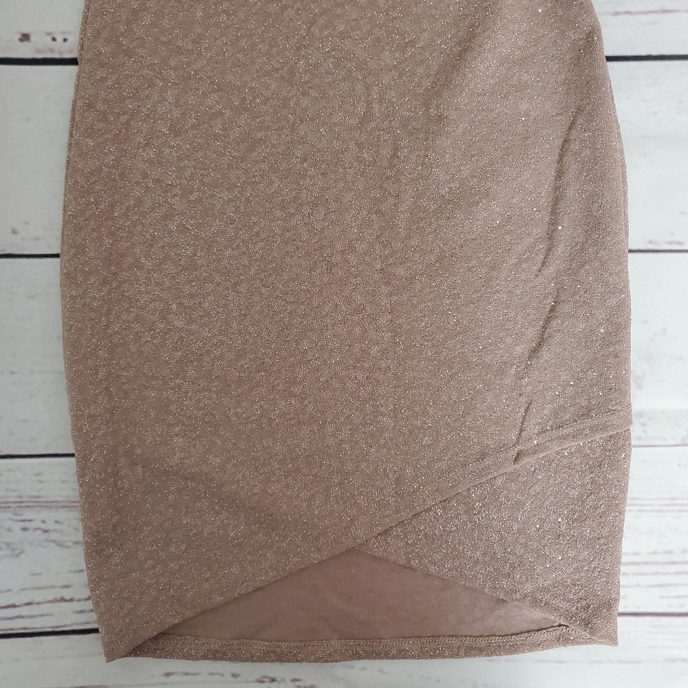 Windsor Glow in Glitter Dress in taupe - Picture 7 of 11